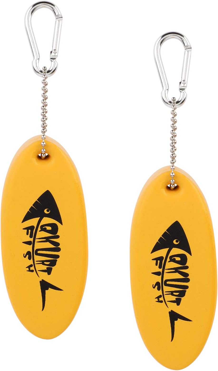 2 Pack Floating Keychain, Glow in the Dark Foam Floating Key Chain Lightweight Key Float Water Sport Accessories for Surfing Swimming Diving Fishing Sailing Boat