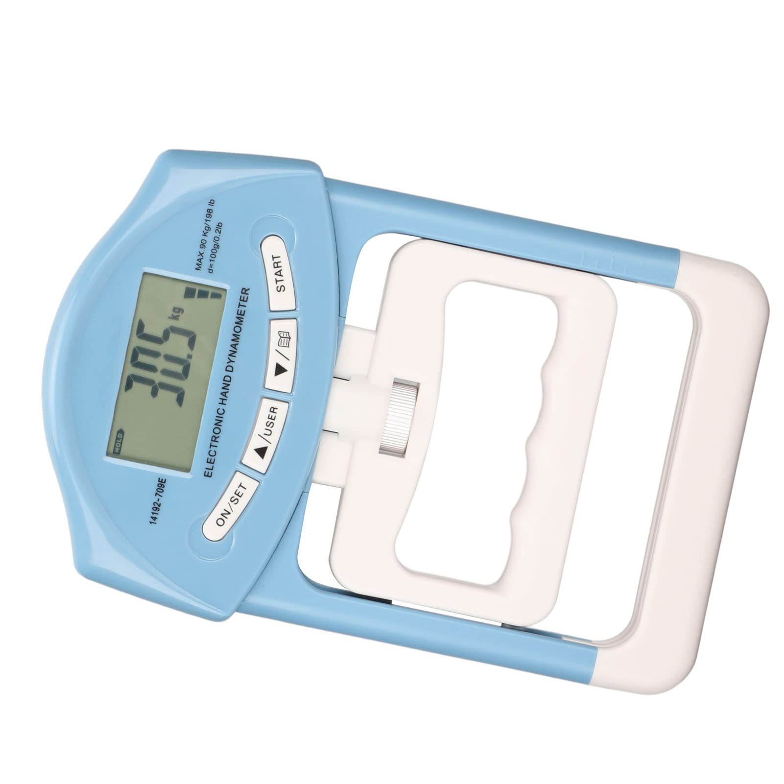 Testeur de Force de Préhension, Dynamomètre Numérique électronique Hand Grip Strength Trainer Hand Exerciser Meter pour le Sport, la Maison, L'école