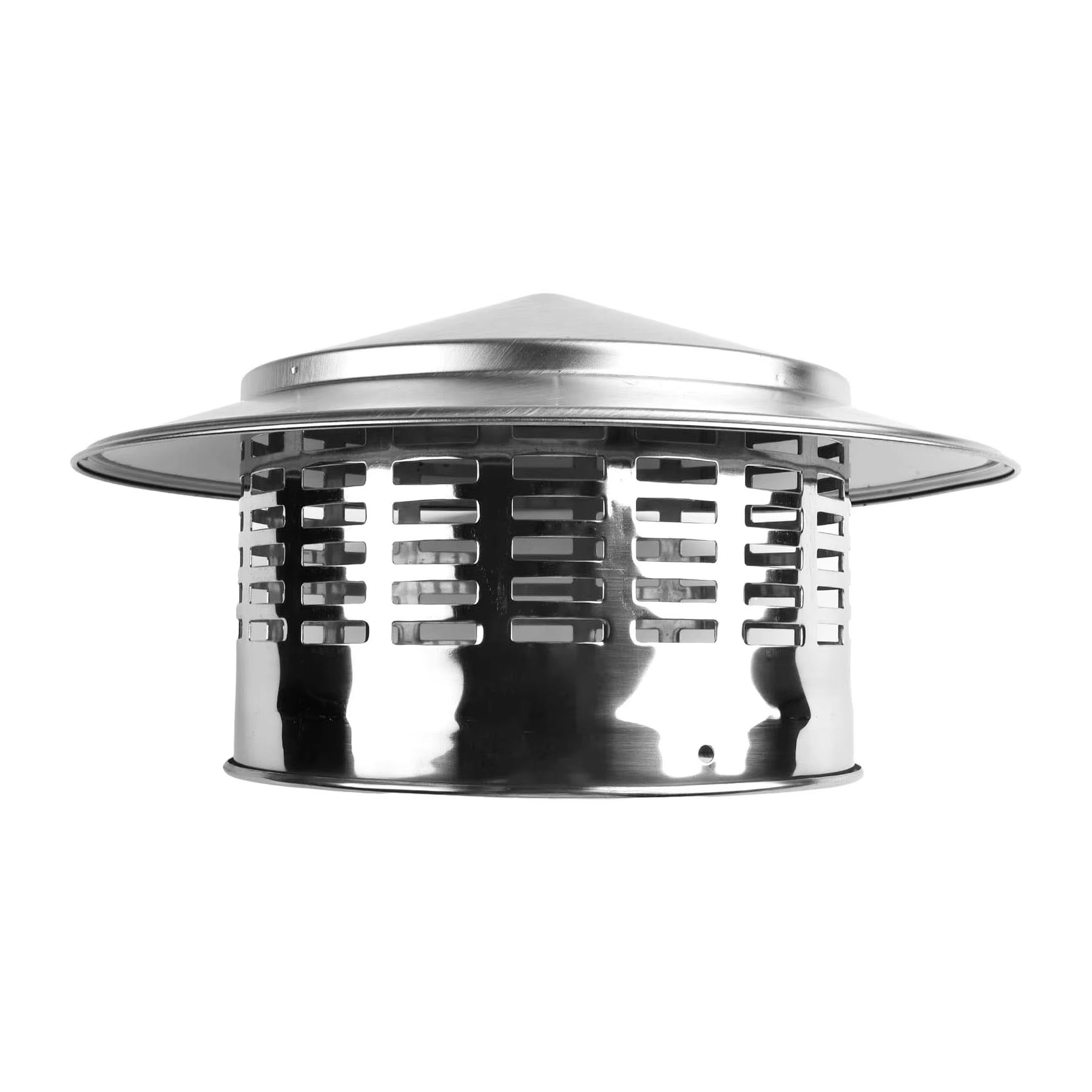 160mm Chimney Cap, Stainless Steel Vent Cover Windproof Roof Exhaust Pipe Vent Mesh Protector Cap