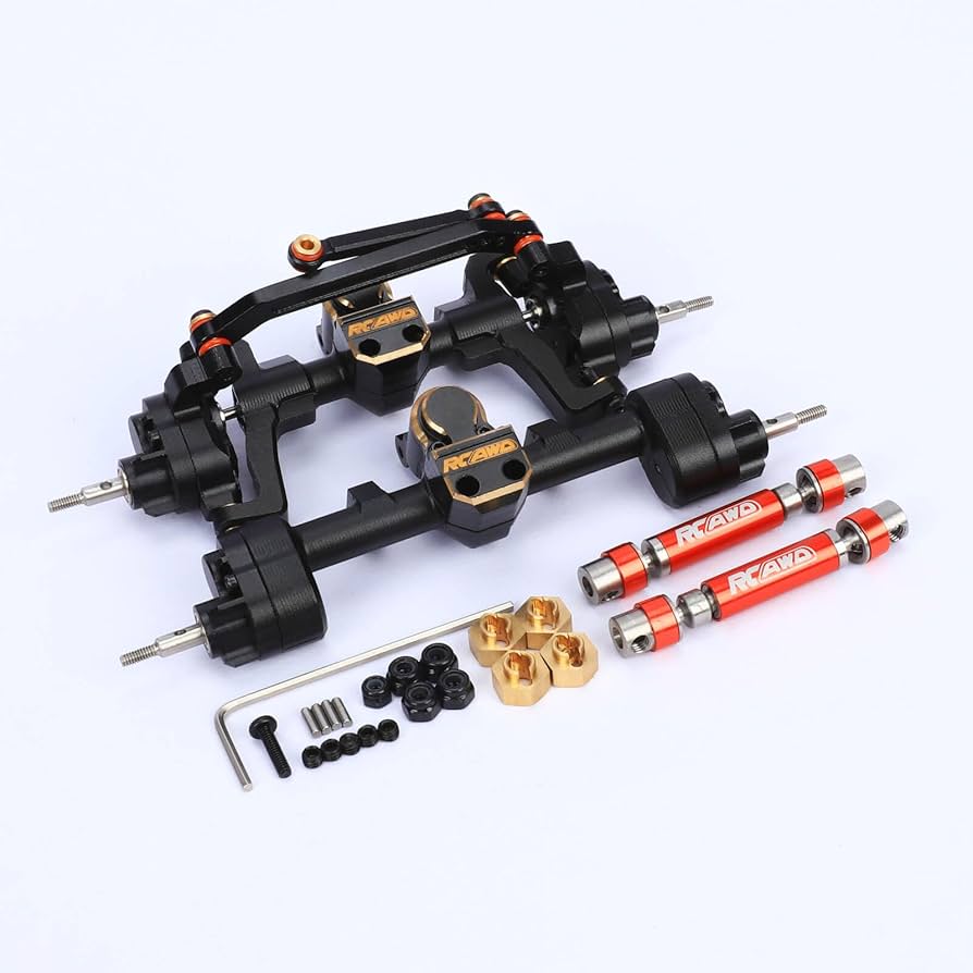 R G Amazon.com: RCAWD All Metal Front Rear Axles with Center