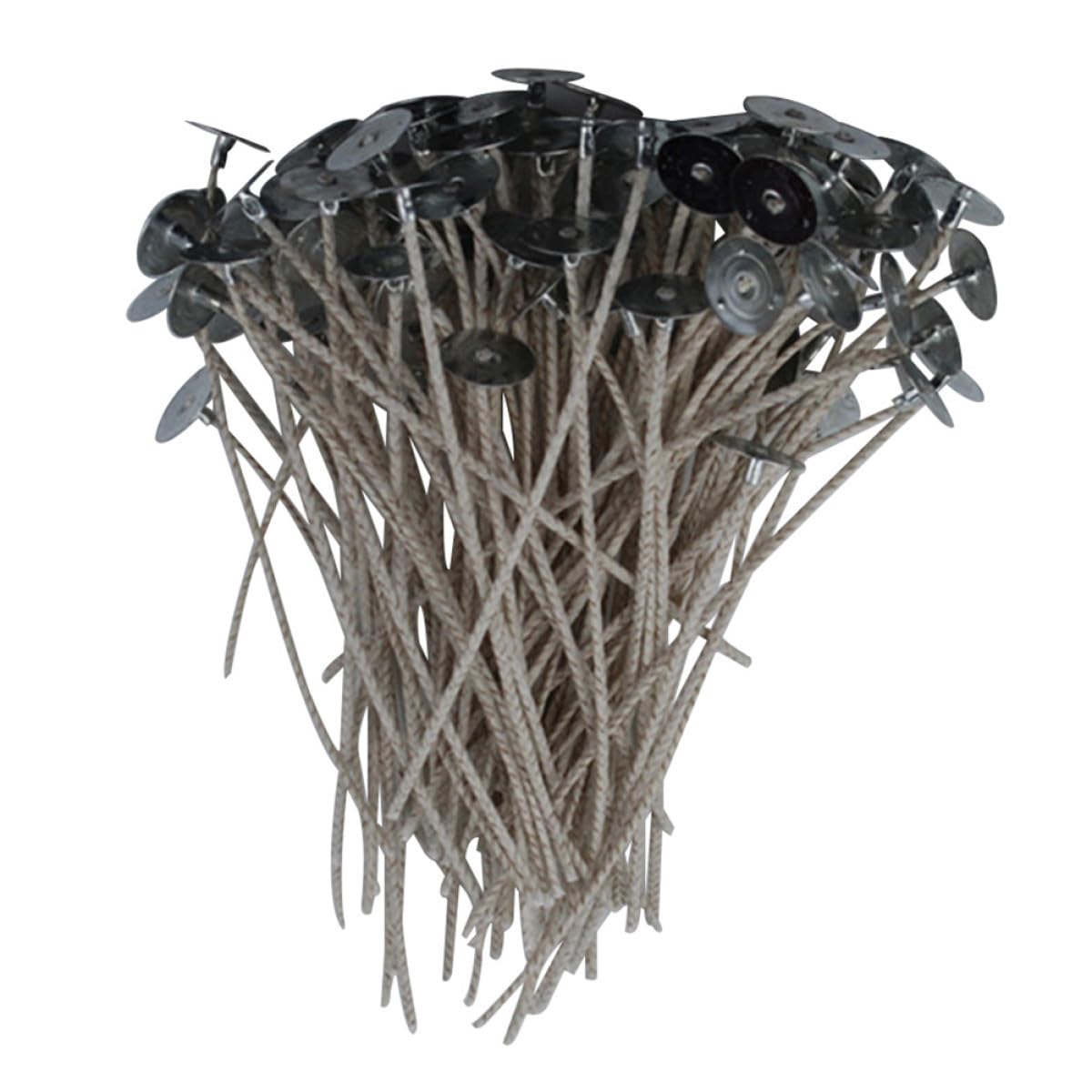 TEHAUX Set Per La Creazione Di Candele Biologiche Base Da 15 Cm Stoppini Per Candele Grandi Con Linguette Per Progetti Con Stoppini