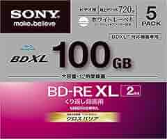 SONY ビデオ用ブルーレイディスク (5枚パック)  日本製 5BNE3VCPS2 w17b8b5 Amazon.co.jp: ソニー ブルーレイディスク BD-RE XL 100GB (1枚