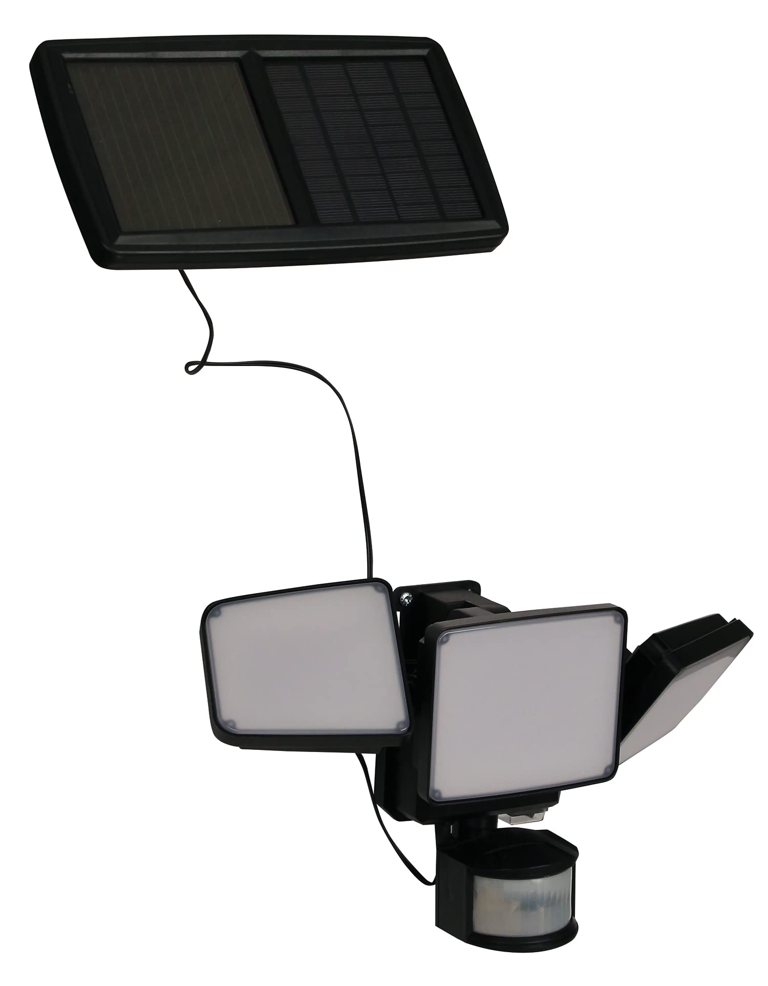 Luxform, Solarleuchten für außen, La Rioja, Solarleuchten für außen, Solarlampen für außen Balkon, Wandleuchte, Außenwandleuchten, Kunststoff, Schwarz
