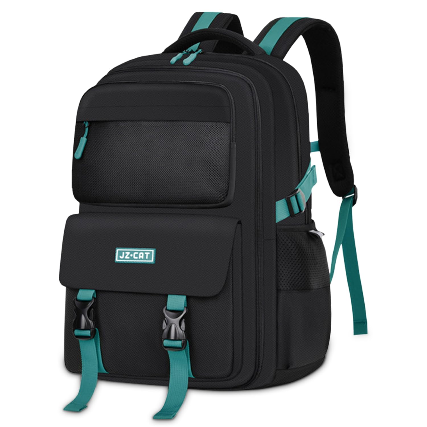 FRONET Bolso Mochilas Escolares Adolescentes Mochila Escolar Niños y Niñas 8 9 10 11 12 13 14 15 16 Años Juveniles Grande, Mochila Ordenador Portátil para Hombre Mujer Primaria y Secundaria Colegio Negro