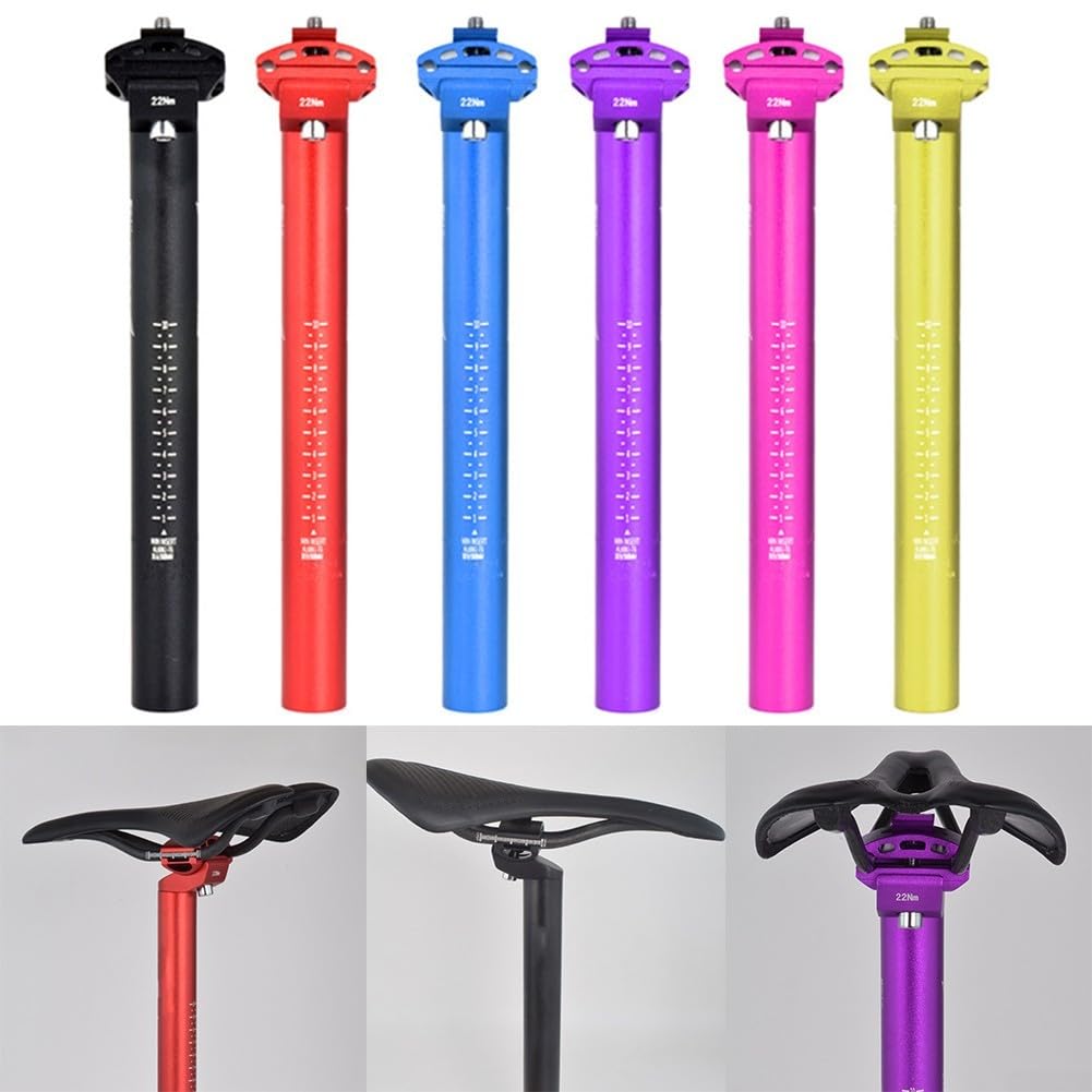 Lega di alluminio Mountain Bike Reggisella 30.9mm/ 31.6mm Tubo corto 300mm Bicicletta Reggisella Componente Ciclismo Strada