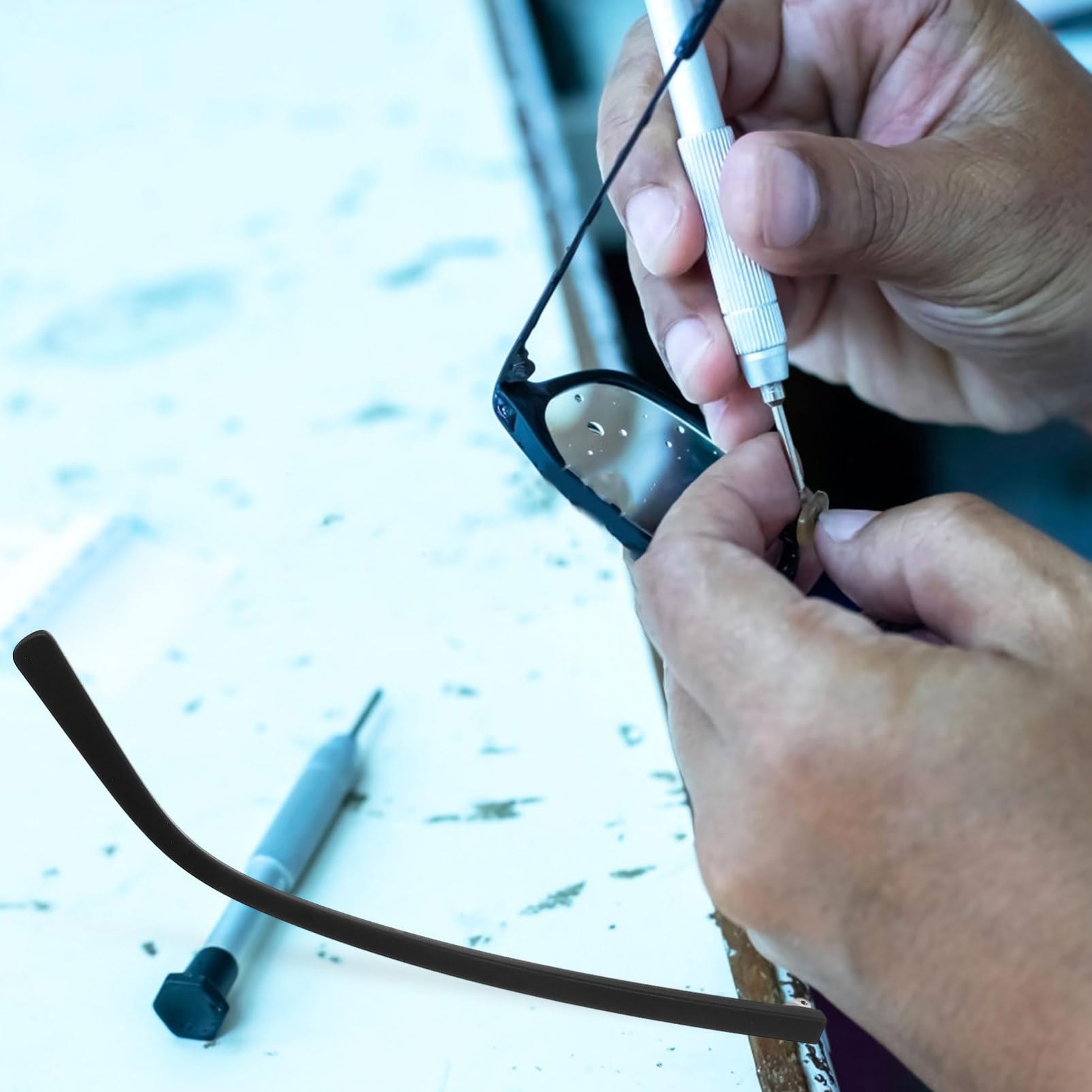 Healeved 4paia Occhiali Di Ricambio Con Braccia Comfort e Design Alla Moda Accessori Per Montatura Per Attività Sportive e Quotidiane