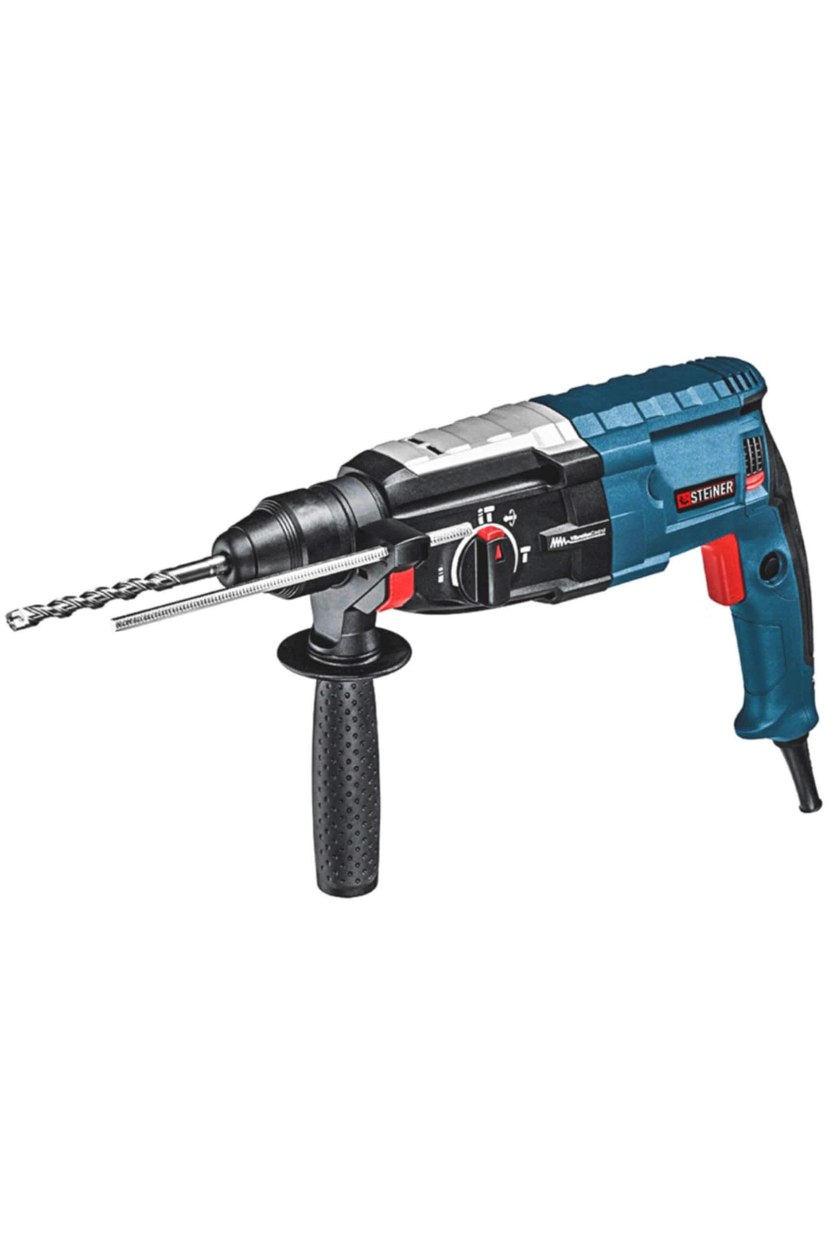 Steiner Alman 4000 Watt Profesyonel Kırıcı Delici Hilti Darbeli Matkap Gri + 15 Adet Uç + Mandren
