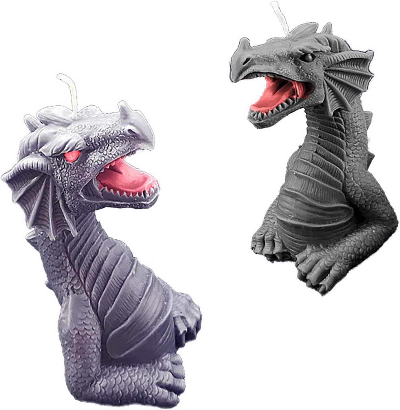 GRAINRAINCandle Molds 3D Dragon Silicone Soap Mold DIY Craft Resin Wax Mould Size L (F18-17349)