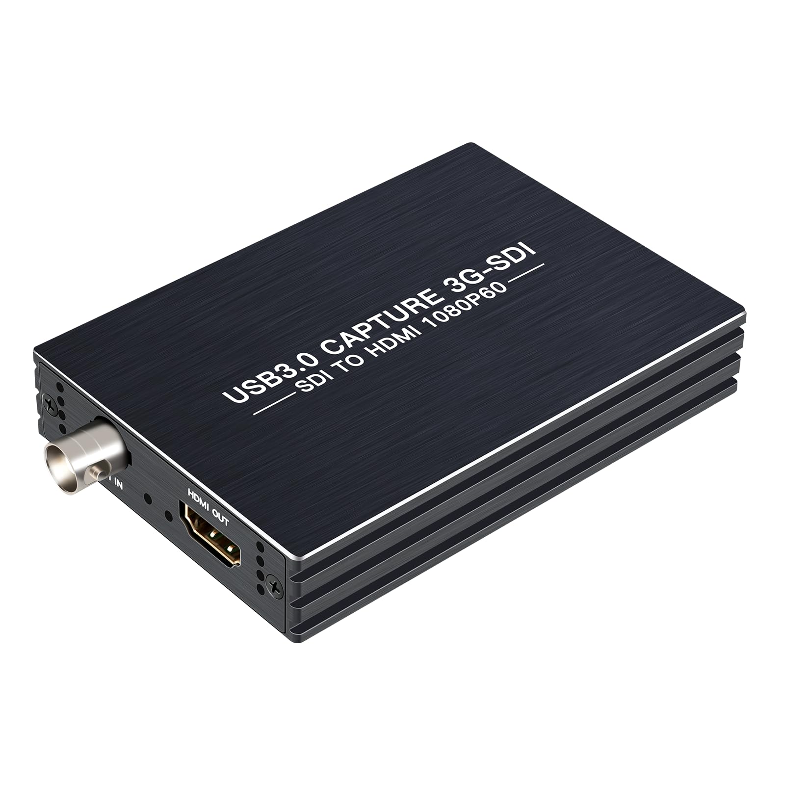ACHAVE Tarjeta de captura SDI USB 3.0, 1080P 60FPS dispositivo de captura de audio de video con bucle HDMI, tarjeta de grabación de transmisión de juegos para Windows Linux OS X, Plug and Play