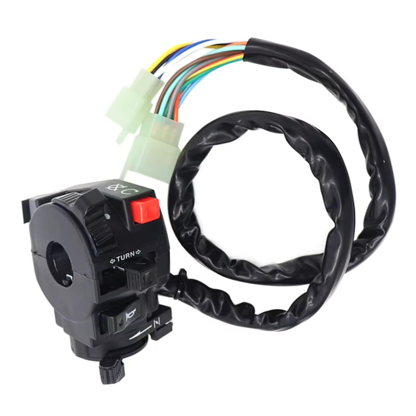 Interruttore Di Avviamento Elettrico Per Moto Per ATV Indicatore Di Direzione Del Clacson Universale Pulsante Luce Lontano Vicino Comando Manubrio