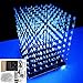 Produktbild Diy Wifi App 8X8X8 3D Licht Würfel Kit Blau Led Mp3 Musik Spektrum Elektronische Kit Keine Gehäuse Ladicha