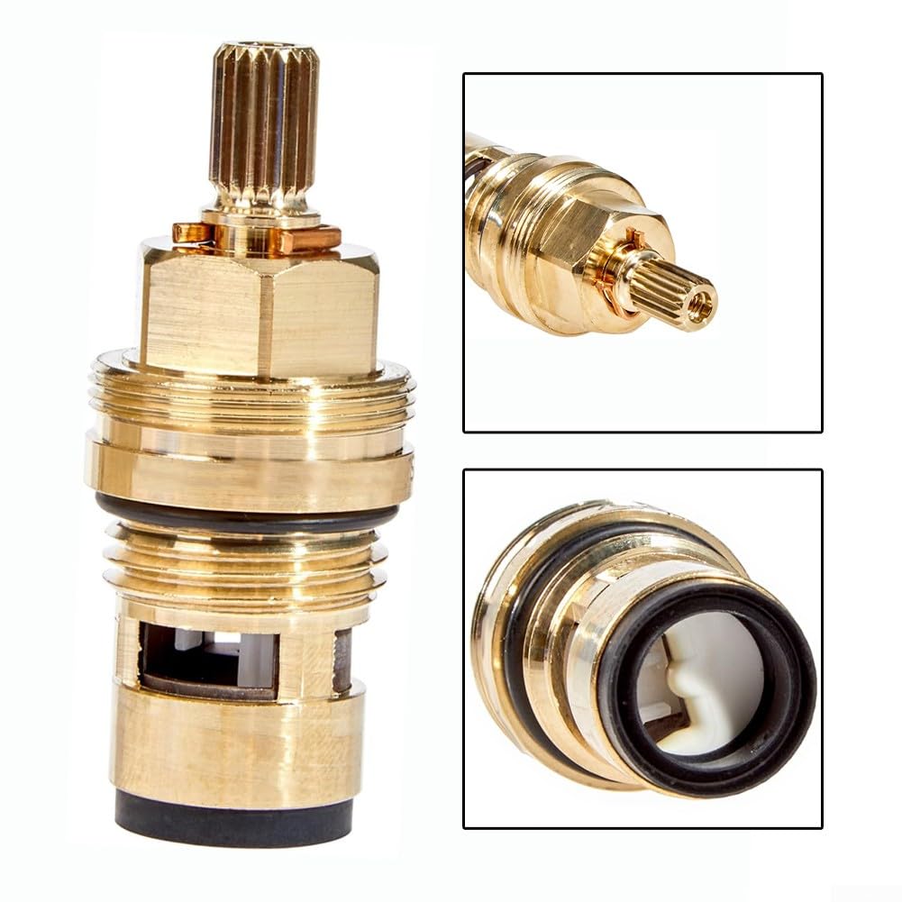 45346000 Cartouche thermostatique pour GROHE 1/2" avec rondelles d'étanchéité en céramique, angle de rotation 180°, cartouche laiton pour thermostat de douche, robinet de salle de bain