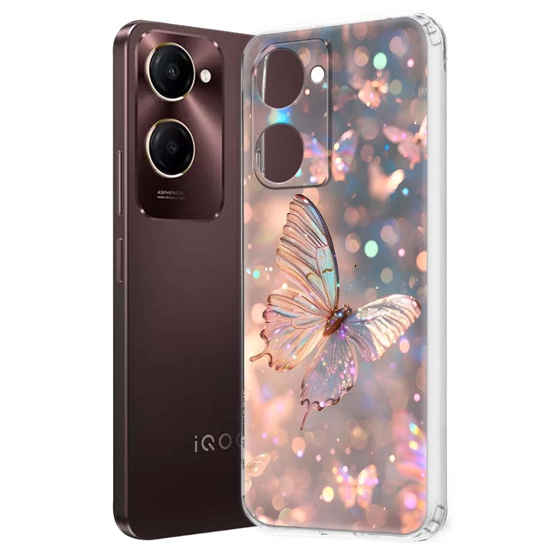 Nainz Soft Mobile Back Cover for iQOO Z9 Lite 5G (Silicone_Multicolor) (B0D9Y2R19G) Amazon Price History, Amazon Price Tracker