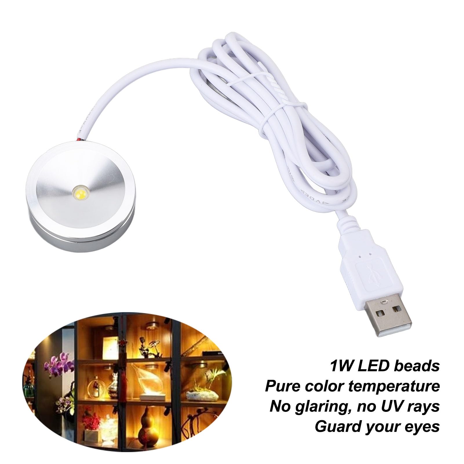 Focos LED Mini USB 5V Para Vitrinas, Joyerías, Bares Y Tiendas – Luz Puntual Moderna Y Ahorrativa