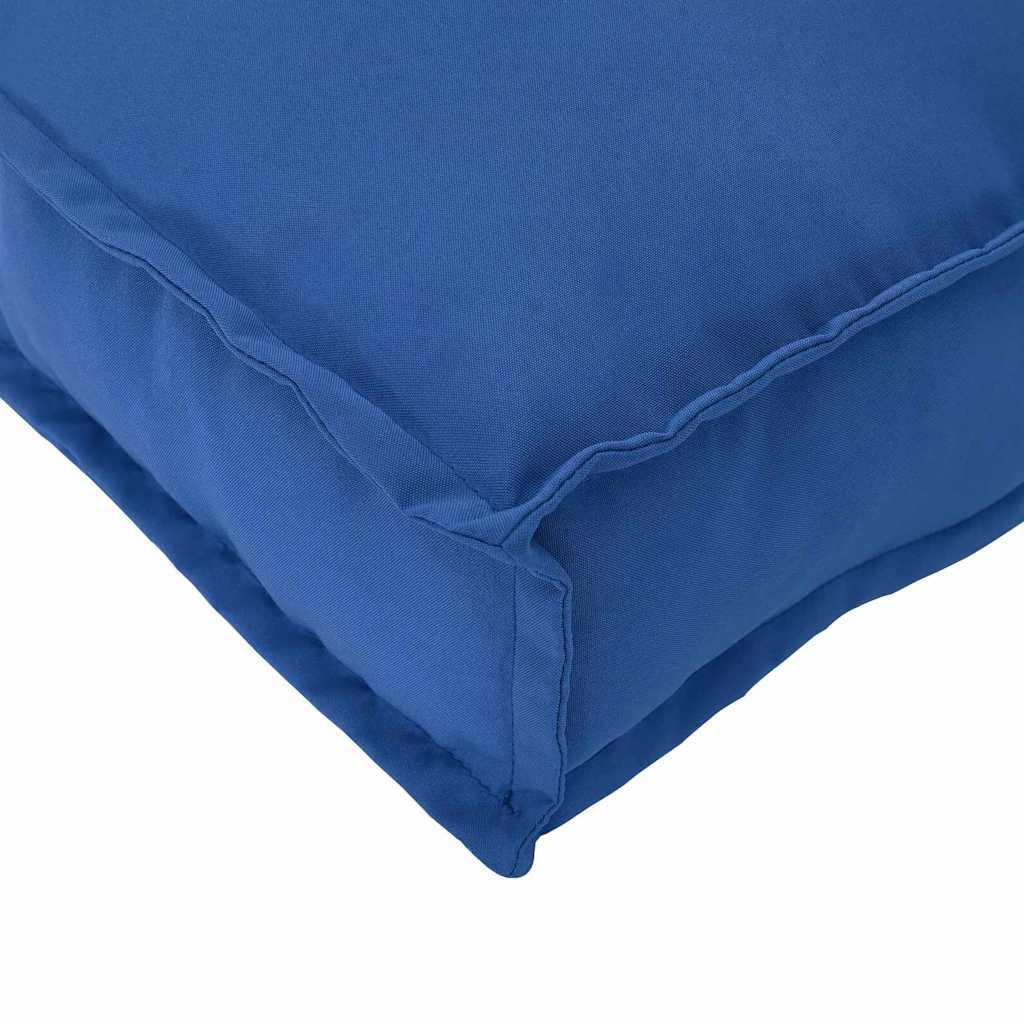 Cuscino blu reale 60 x 40 x 8 cm in tessuto Oxford, cuscino decorativo moderno per mobili da giardino, terrazza e soggiorno, cuscino rettangolare con imbottitura morbida, cuscino versatile