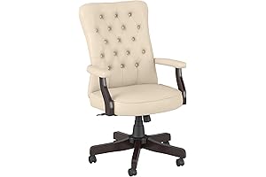 Bush Furniture Key West High-Back Tufted Office Chair: Comfort and Sophistication