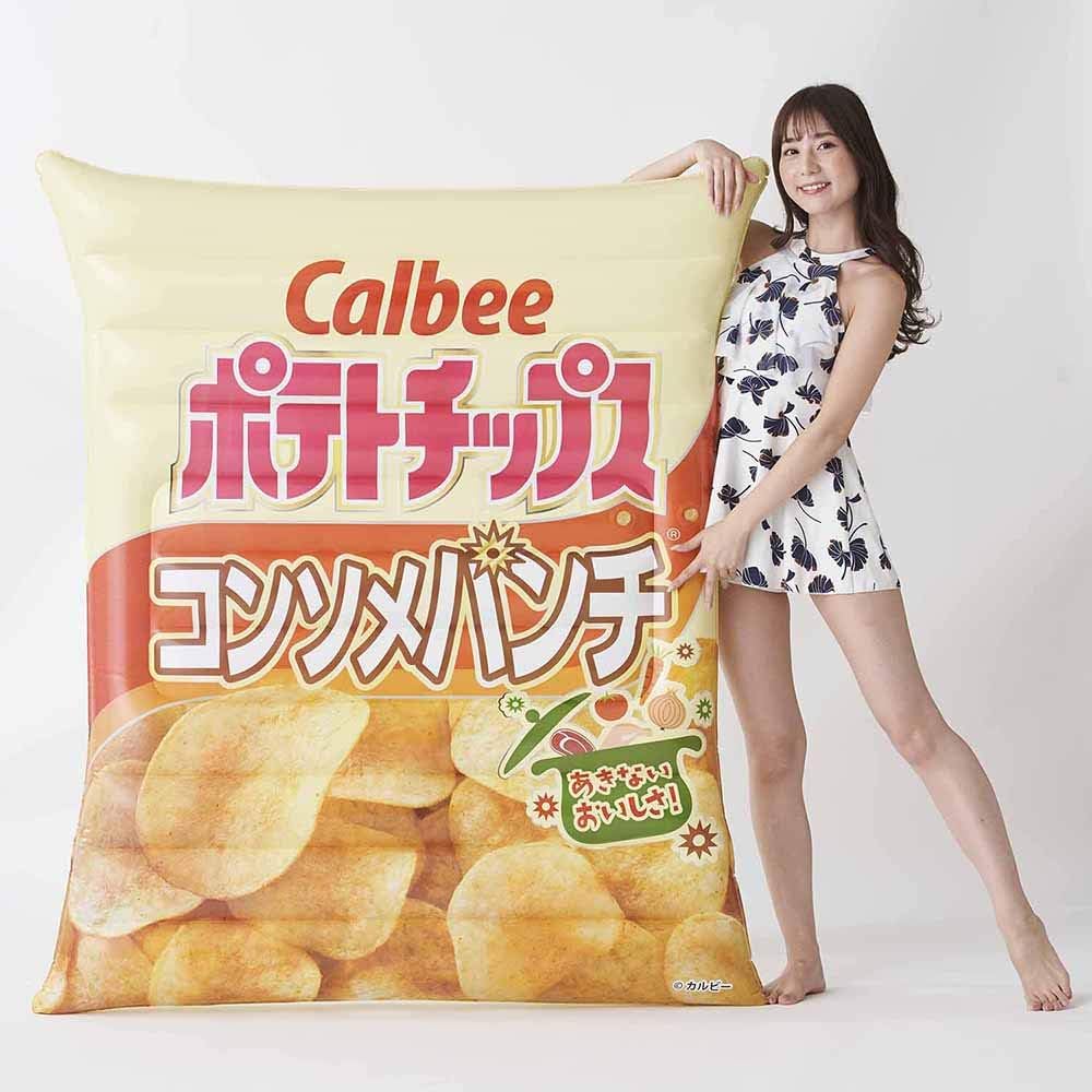 Amazon ドウシシャ フロート パッケージ型 カルビーポテトチップス コンソメ 155 130cm ボート フロート おもちゃ