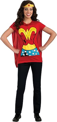 Rubies DC Comics Wonder - Camiseta para mujer con capa y diadema