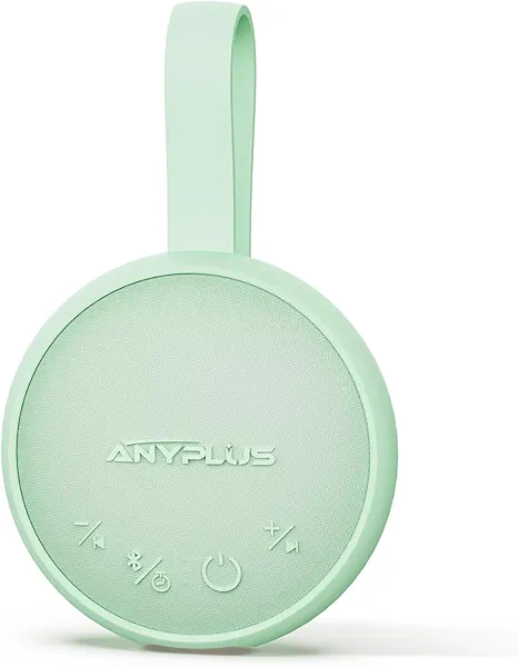 White Noise Sound Machine, Portable Sound Machine for Sleeping Adults & Baby, with Bluetooth 5.1/24 Soothing Sounds/Battery Powered/3 Timer Memory Function for Office/Bedroom/Travel（Green）