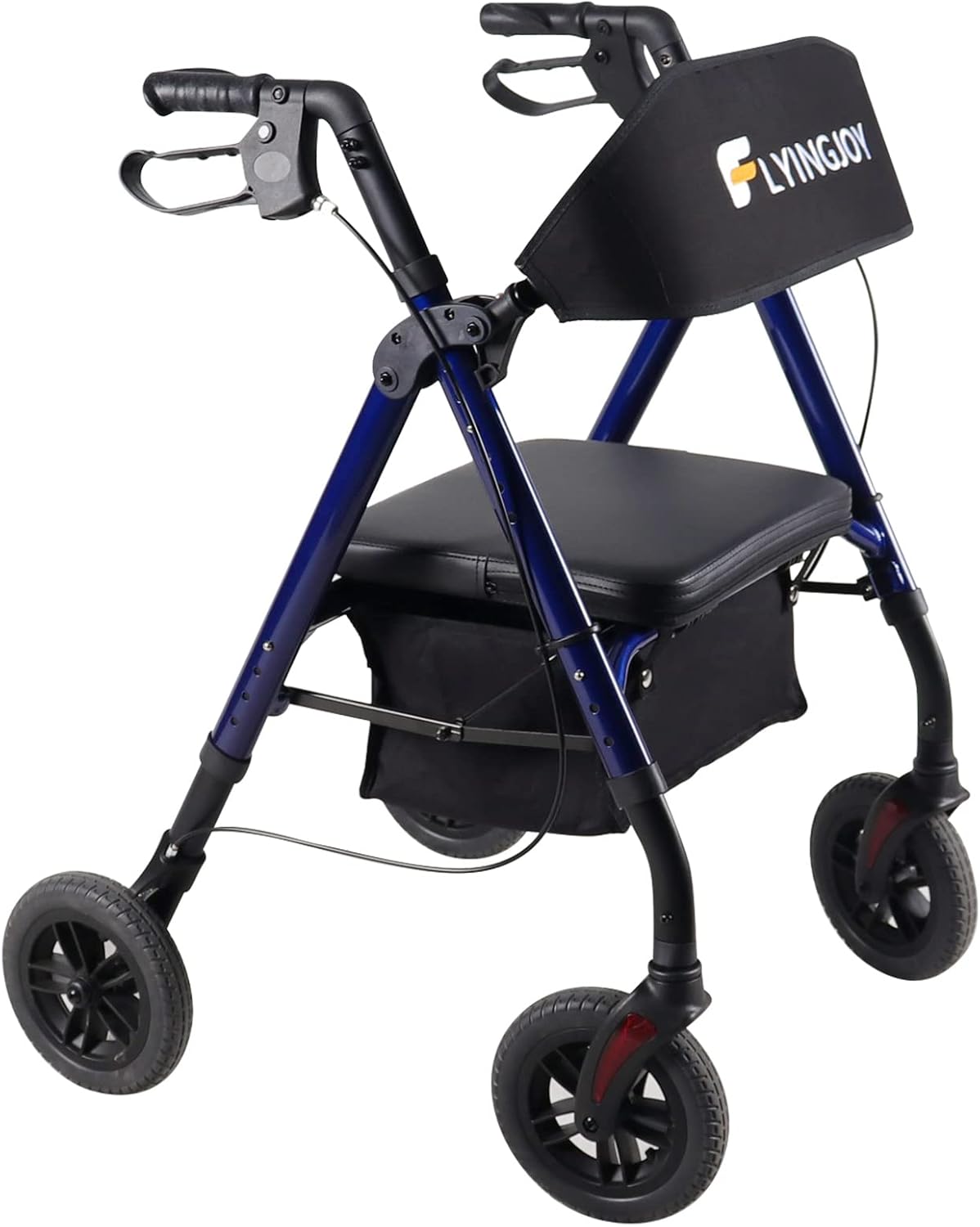 Buy Upright Rollator Walker with Seat Lightweight Rolling Walker for