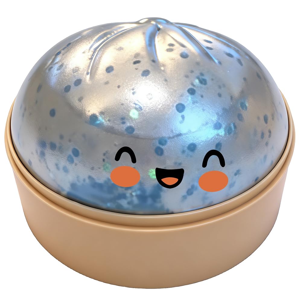 Cute Glitter Dumplings with Steamer Box for Adults Kids
