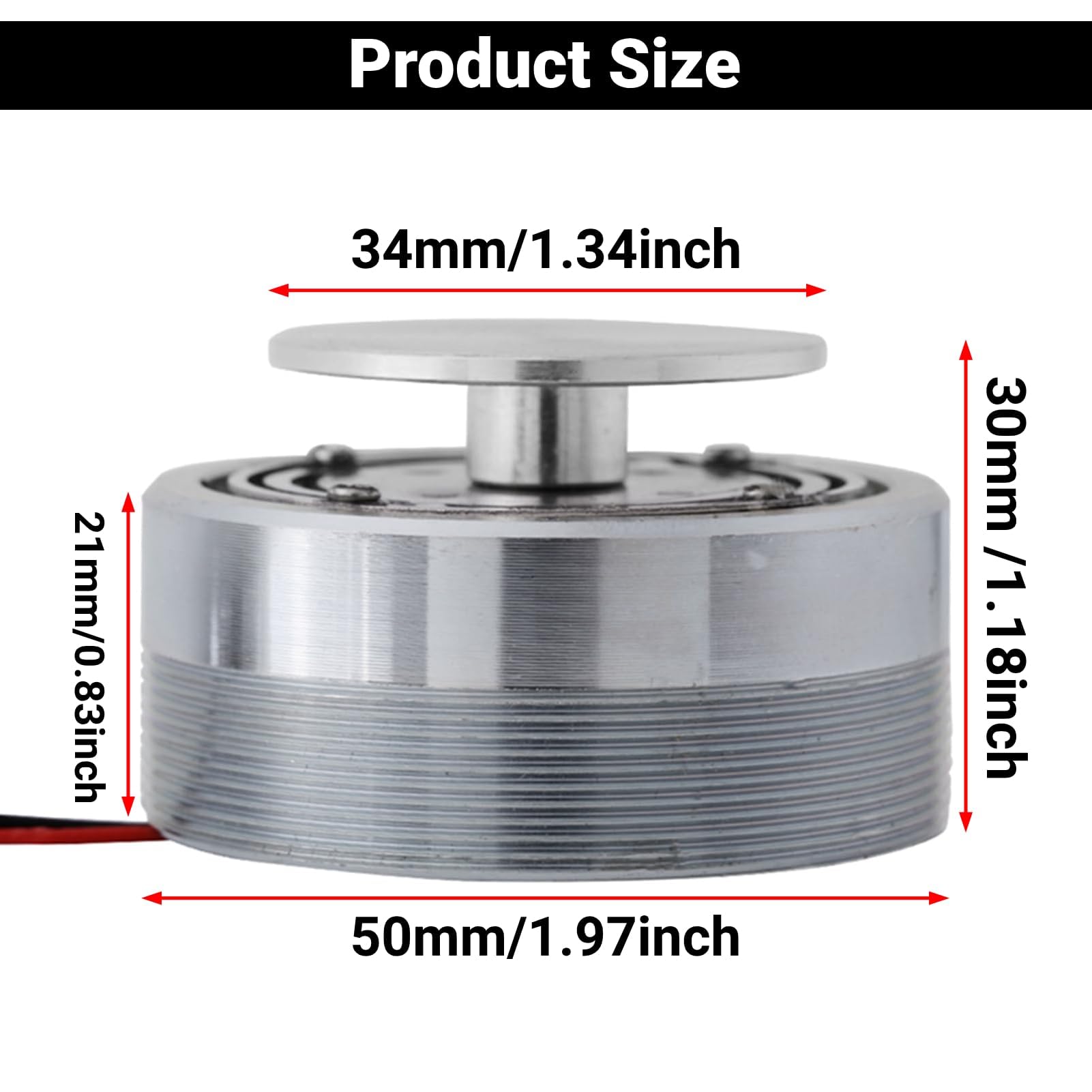LiebeWH Transducer Speaker 1Pcs 50MM 2Inch All Frequency Resonance Speaker Vibration Strong Bass Lautsprecher(8Ω 20W)