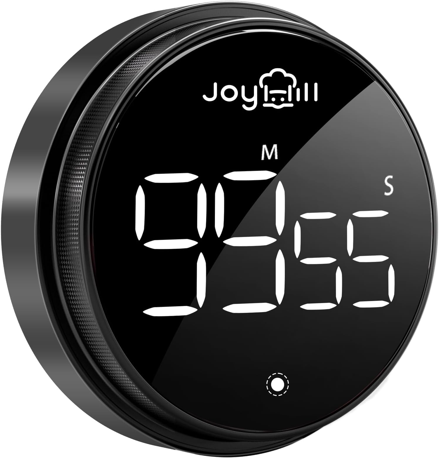 JOYHILL Revolutionary Digital Kitchen Timer: Large LED Display, 3 Volume Levels, Magnetic & Portable - Ideal for Cooking, Teaching, Fitness, & More!(Black)