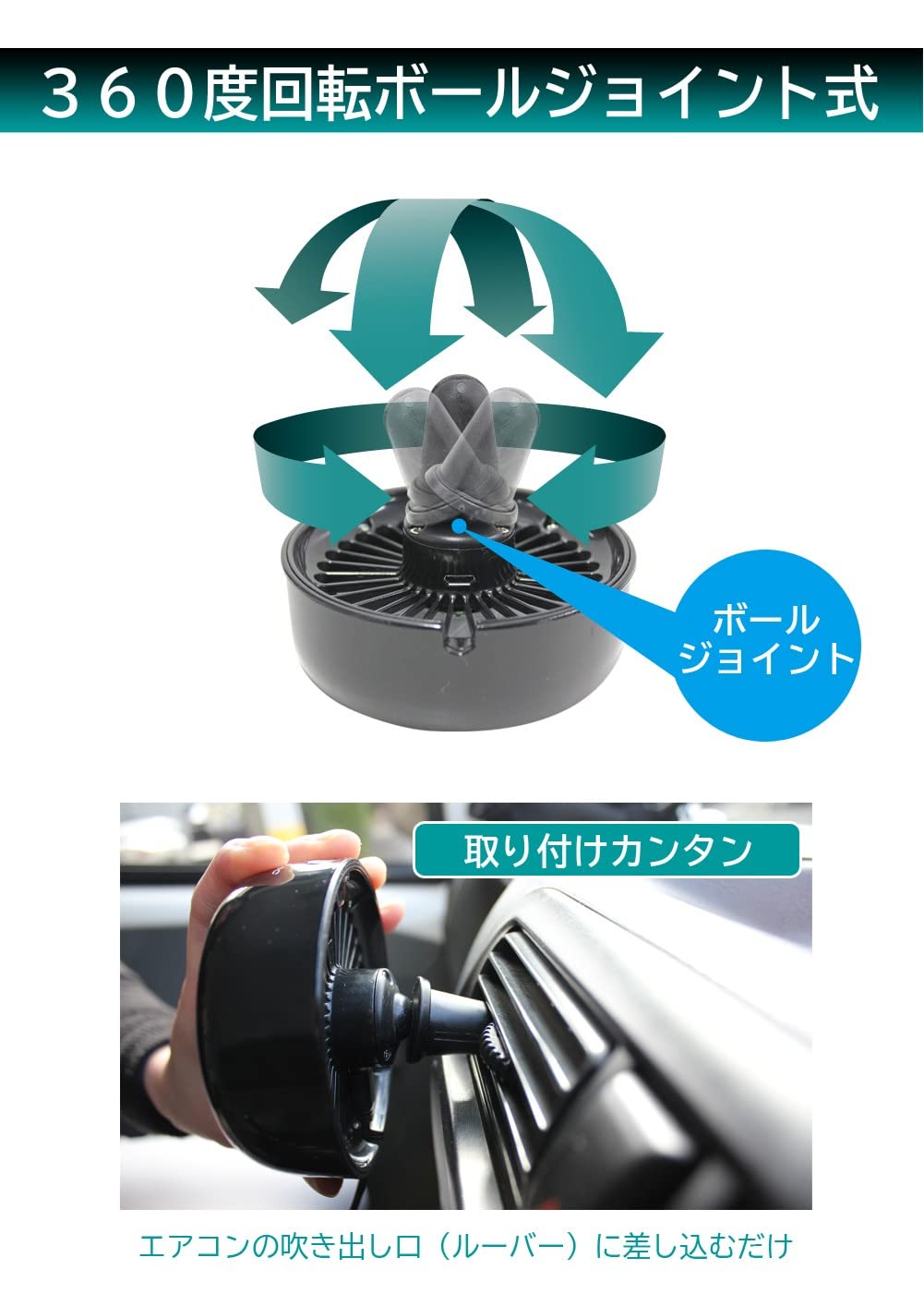 Amazon.co.jp: メルテック(meltec) 車載用 扇風機 ルーバーファン DC12