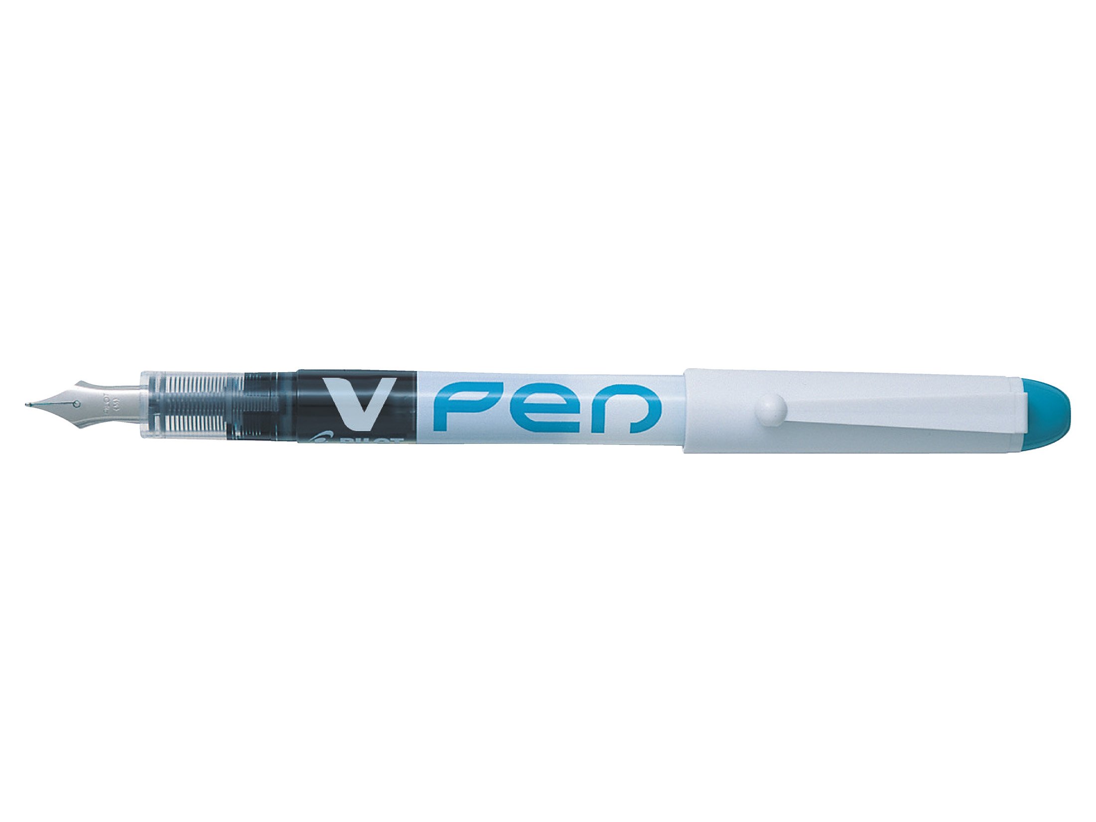PILOT - 6 Stylos Plume V-Pen Effaçables - Noir/Bleu/Rouge/Vert/Rose/Violet - Pointe Moyenne