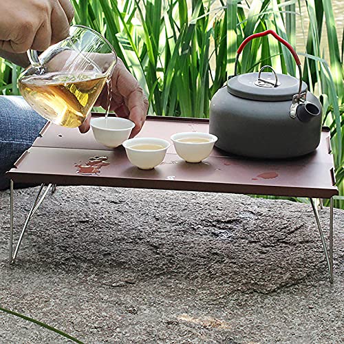 Table de camping pliable extérieure pour randonnée et voyage