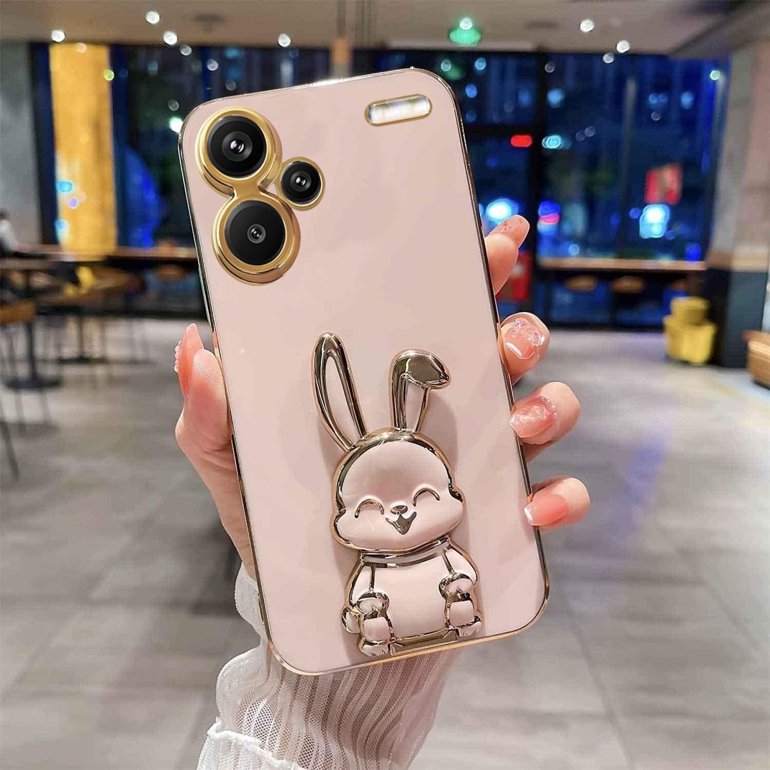 KC Back Cover for Mi Redmi Note 13 Pro Plus 5G, Hidden Rabbit Folding Bracket Kickstand Electroplated Soft Silicone Camera Protection Case - Pink (B0D12JKB9R) Amazon Price History, Amazon Price Tracker