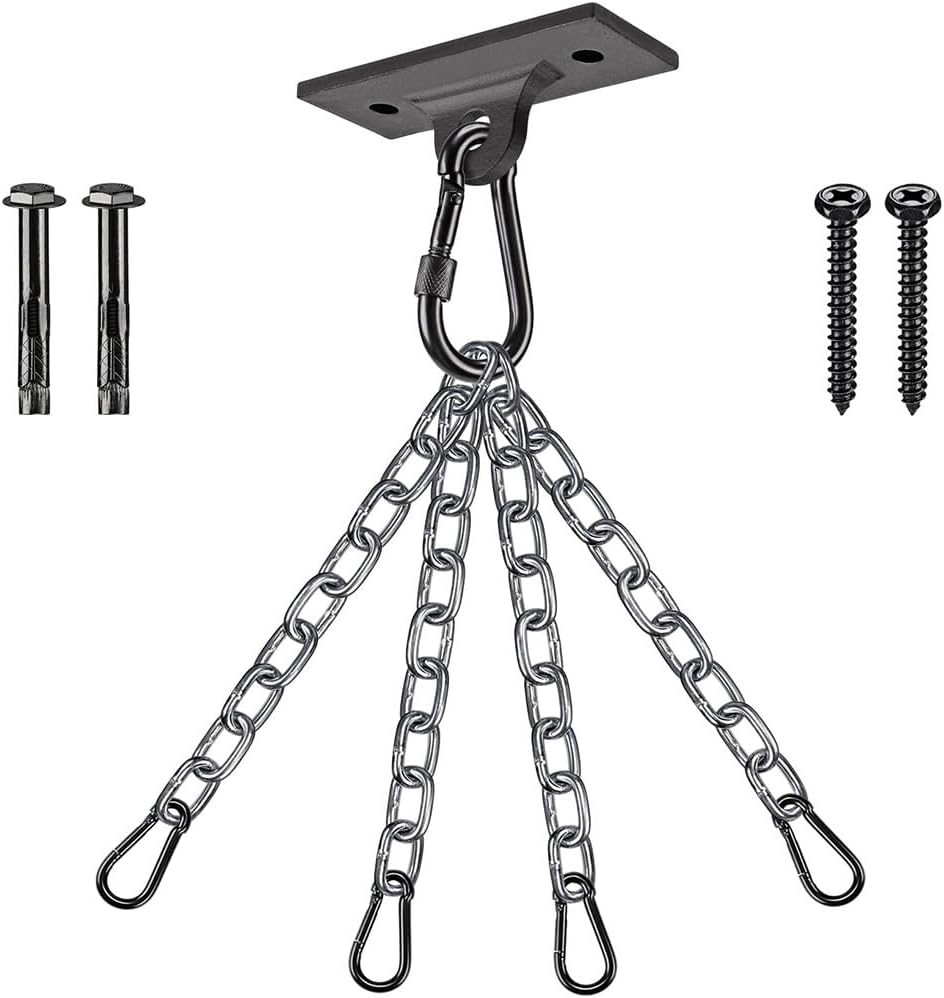 Dolibest Heavy Bag Hangers Brackets, Punching Bag Hangers, Heavy Bag Ceiling Mount for Body Weight Strength Training Systems, Aerial Yoga Swing & Hammock, Resistance Band