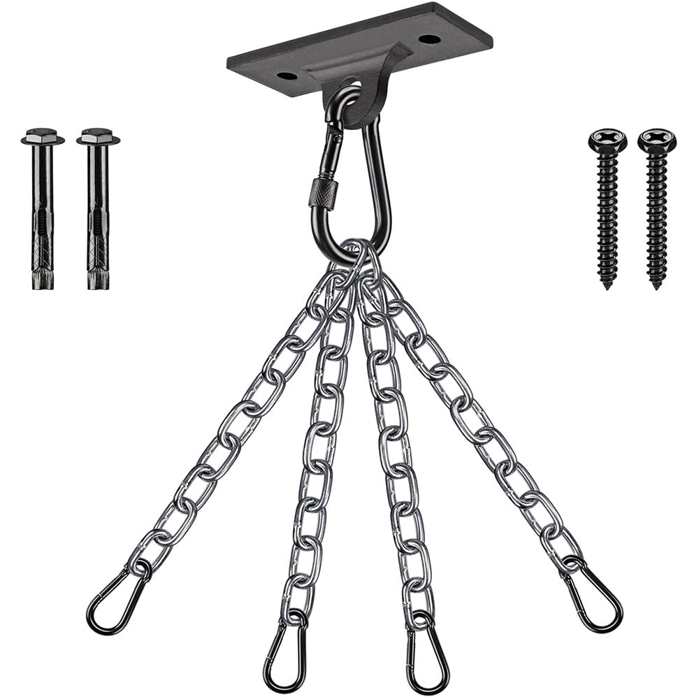 Heavy Bag Hangers Brackets, Punching Bag Hangers, Heavy Bag Ceiling Mount for Body Weight Strength Training Systems, Aerial Yoga Swing & Hammock, Resistance Band