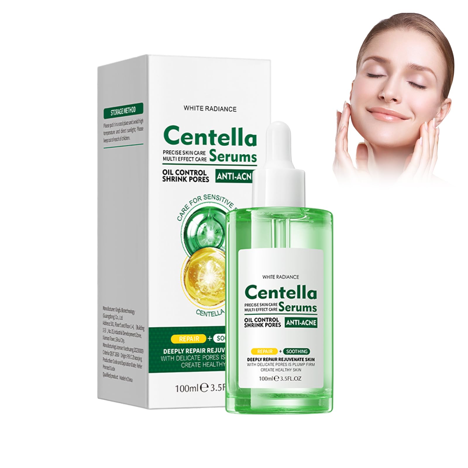 Sérum Madagascar Centella - Soin Coréen de la Peau - Sérum Hydratant pour une Peau Lisse et Douce - Essence Eclaircissante - Convient à Tous les Types de Peau, 100ml