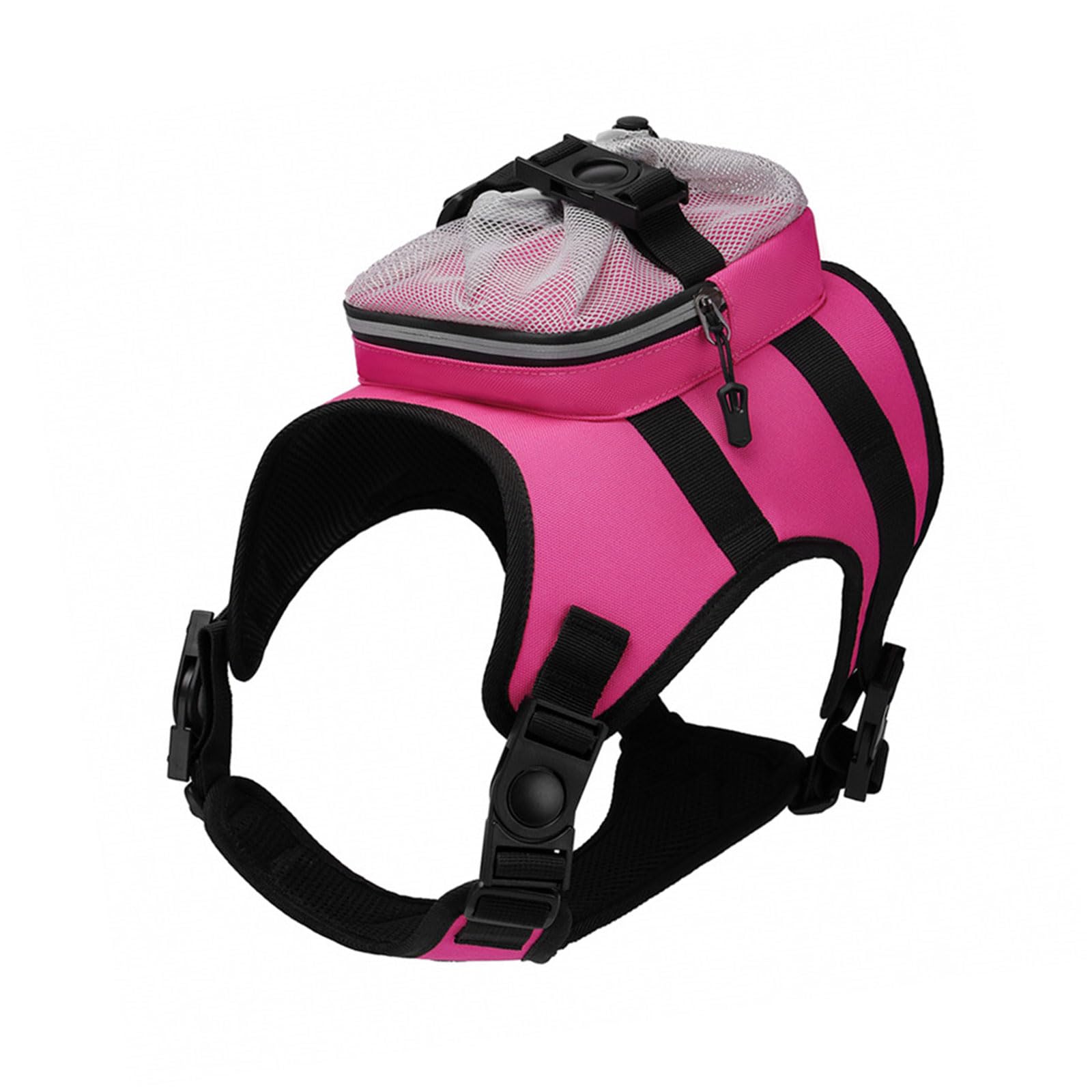 YUXITA Dog Harness Backpack Vest Adjustable Training Vest Pet Strong Training Walking Swimming Hiking Backpack