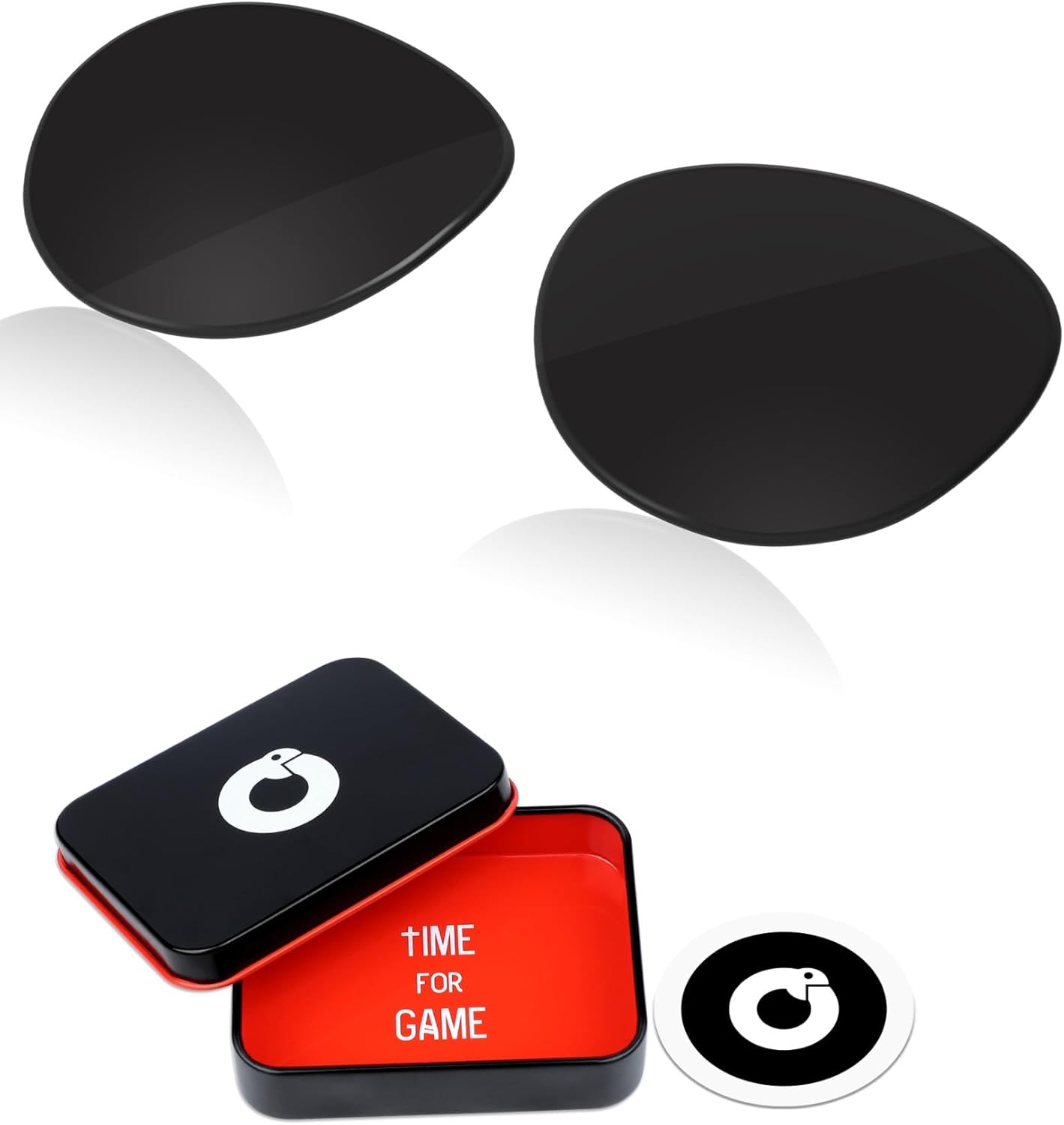 1.8MM Polycarbonate Replacement Lenses for Ray-Ban Meta Headliner RW4009 50mm Sunglass - Matte Black