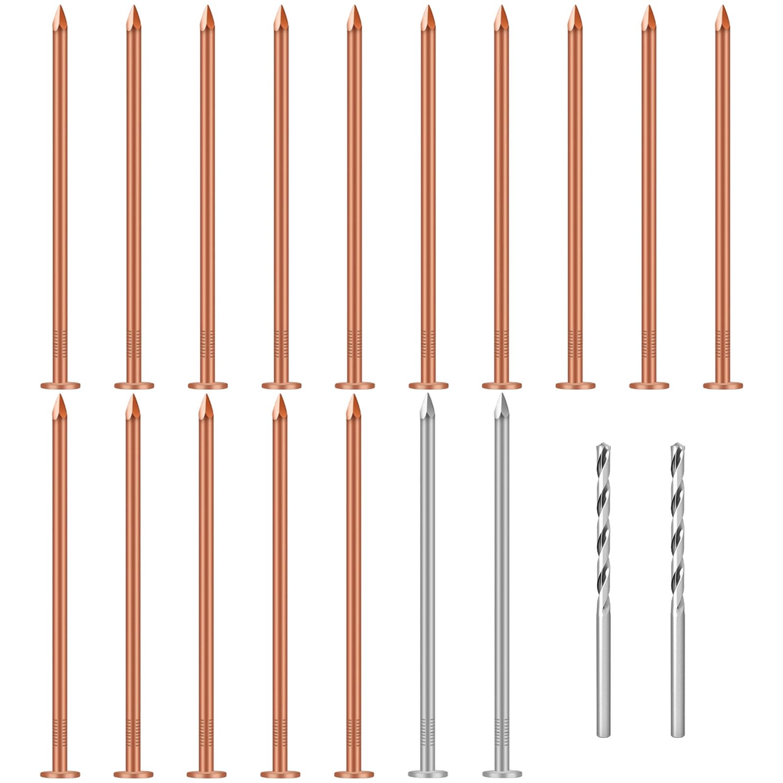 Chiodi Maniscalco Rame 45mm Chiodi Ferro Di Cavallo In Rame 250 Pezzi - 45mm Per Maniscalchi Ferratura Cavalli - Foto 6