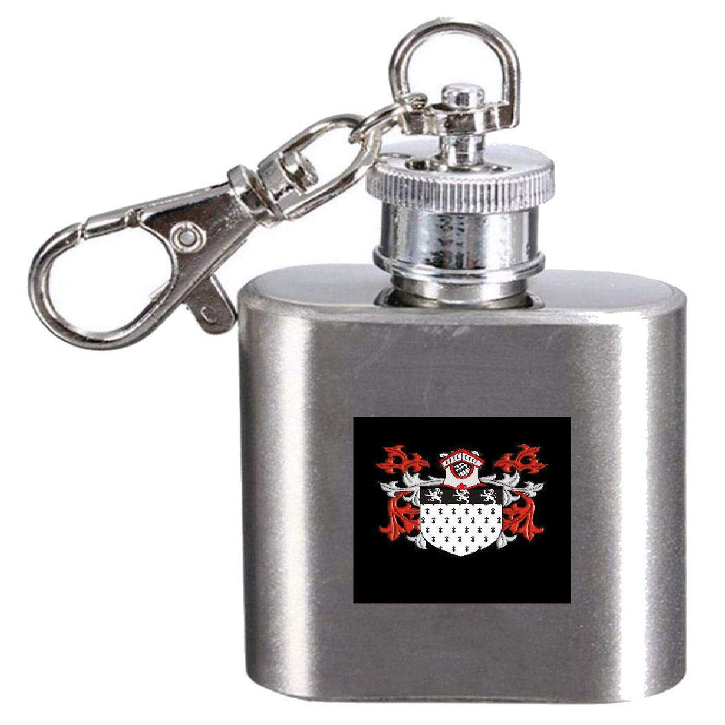 Flasque Oliver avec blason gravé Kerying de 28,3 ml pour hommes
