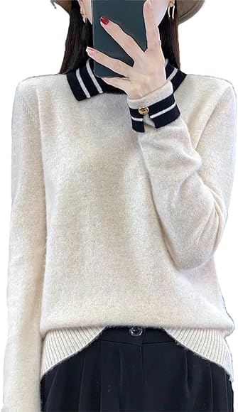Polopullover damen kaschmir Clearance