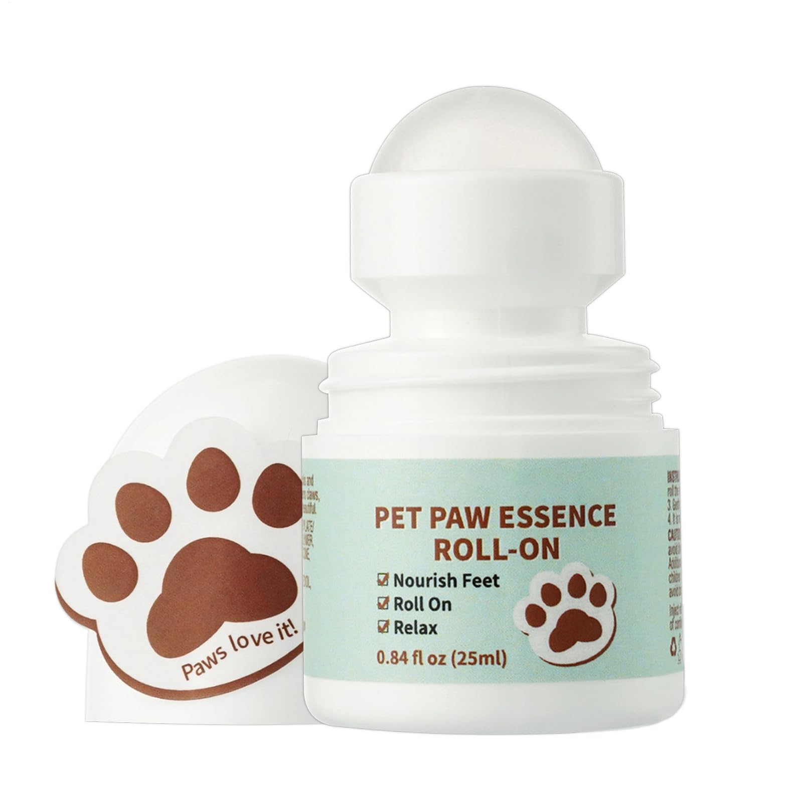 Roll On Paw Balm – Moisturizing Dog Paw Protector Stick, Soothes Dry Cracked Paws | Natural Pet Care Balm For Claw Protection, Healing Conditioning, Grooming Supply For Dogs Cats