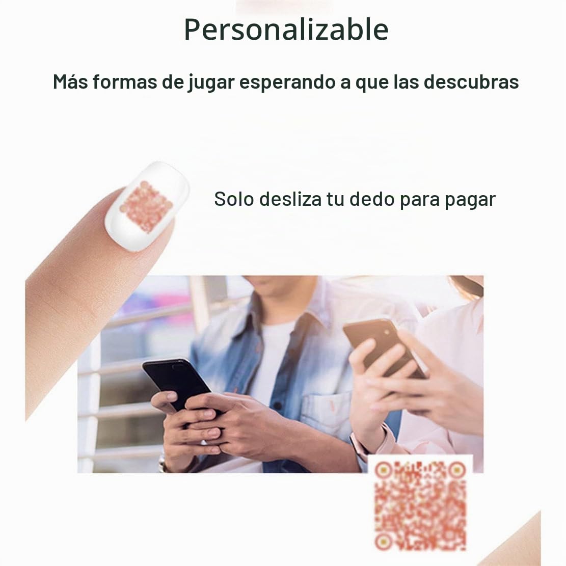 Impresora Digital Móvil para Decoración De Uñas: Máquina Portátil para Pintar Uñas, Impresora 3D para Uñas, Compatible con WiFi/Bricolaje, 30S, Impresión Y Procesamiento como Uno Solo,Pink