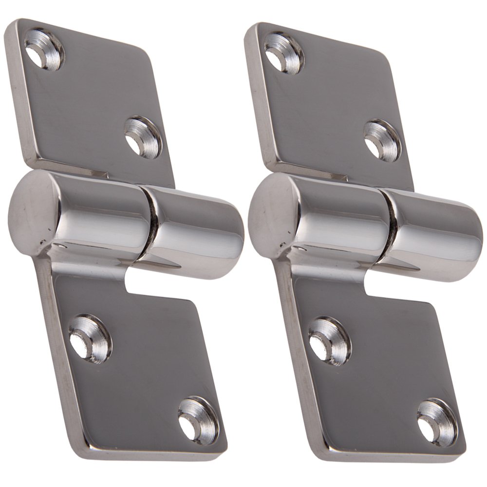 2 Edelstahl Scharniere MOTORHAUBE RECHTS 92 x 36 mm Edelstahlscharnier Edelstahl A4 Beschlag