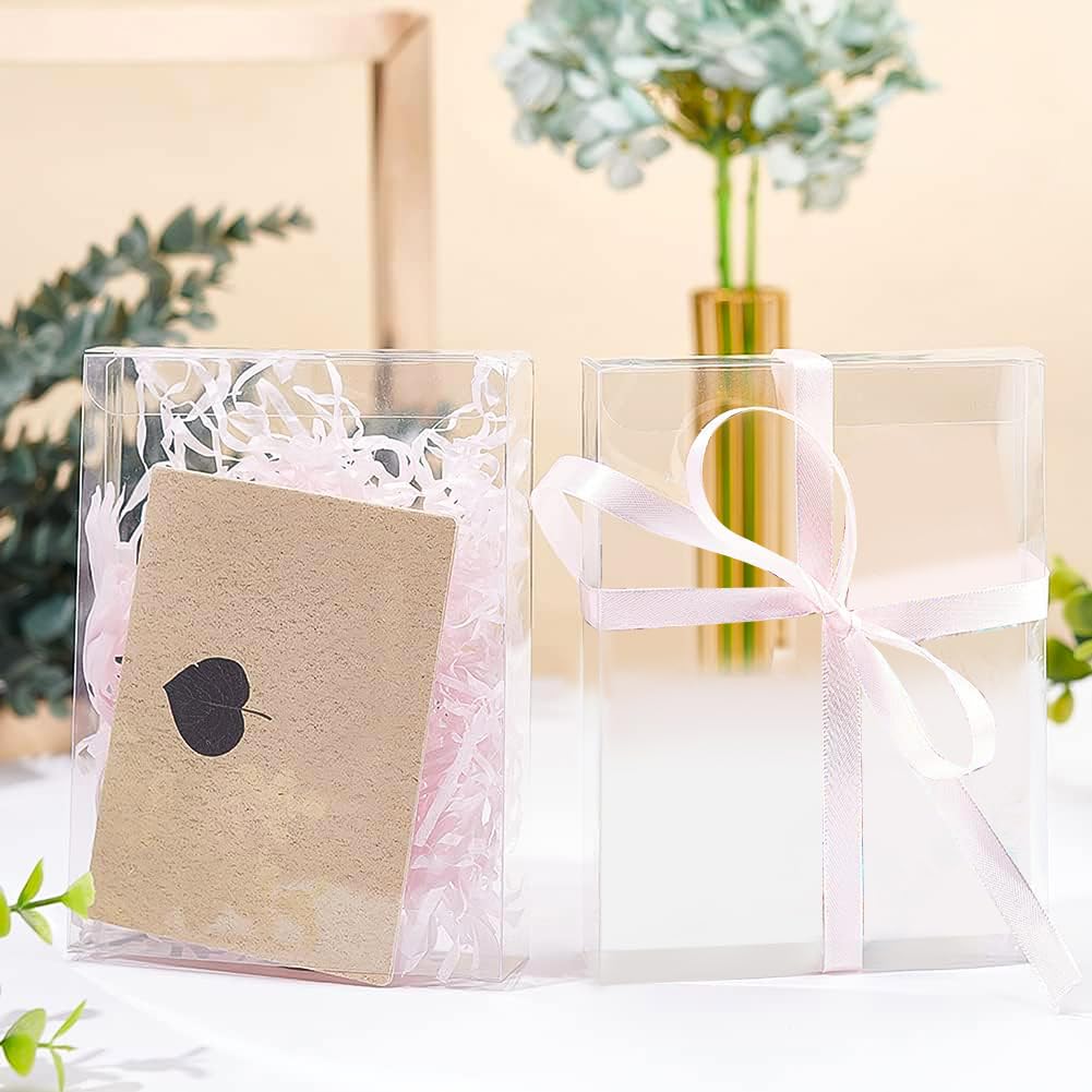 BENECREAT 60 Pack Scatole Regalo Kraft Scatola Bianca Confezione Regalo Perfetta per Mettere Dolce, Cioccolato, Rossetto, Profumo 6x6x8cm