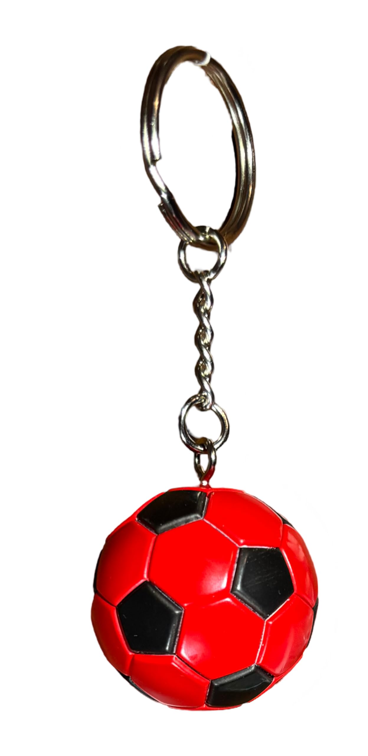 Generico Portachiavi compatibile milan palla calcio gadget accessorio zaino idea regalo uomo donna bambino