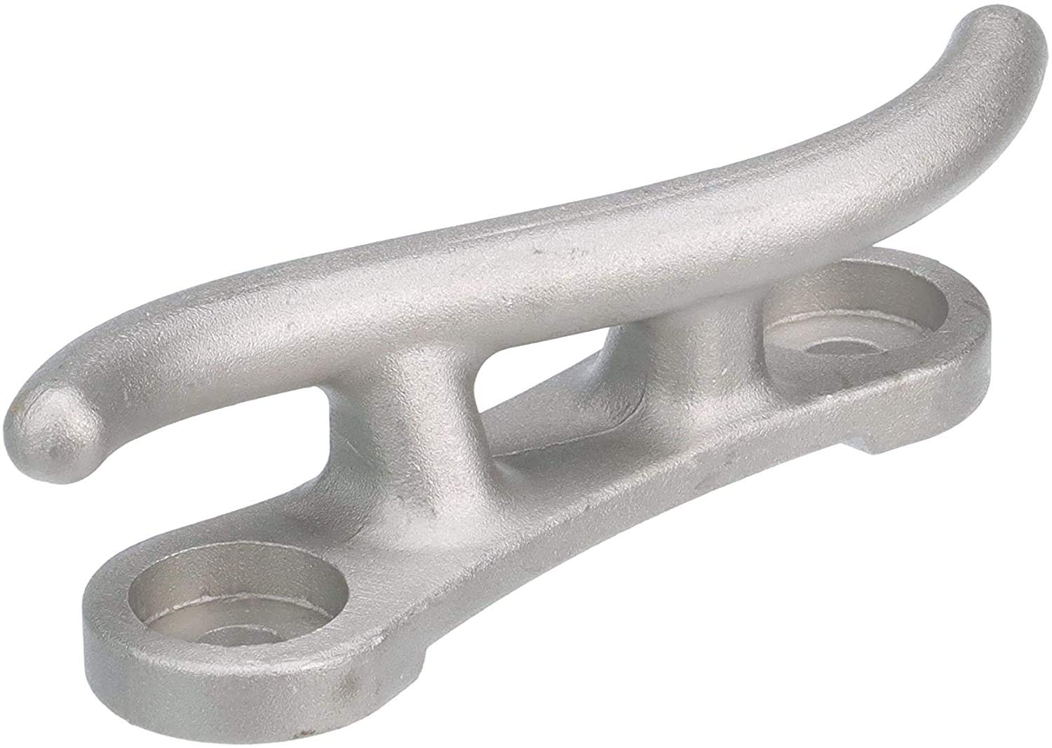 MarineNow Knaga dokująca z odlewu aluminiowego premium w stylu S – 25 cm, 30 cm lub 38 cm – odporne na korozję knagi cumownicze z wpuszczanymi otworami montażowymi – wybierz 1, 2, 4, 6, 10 lub 50