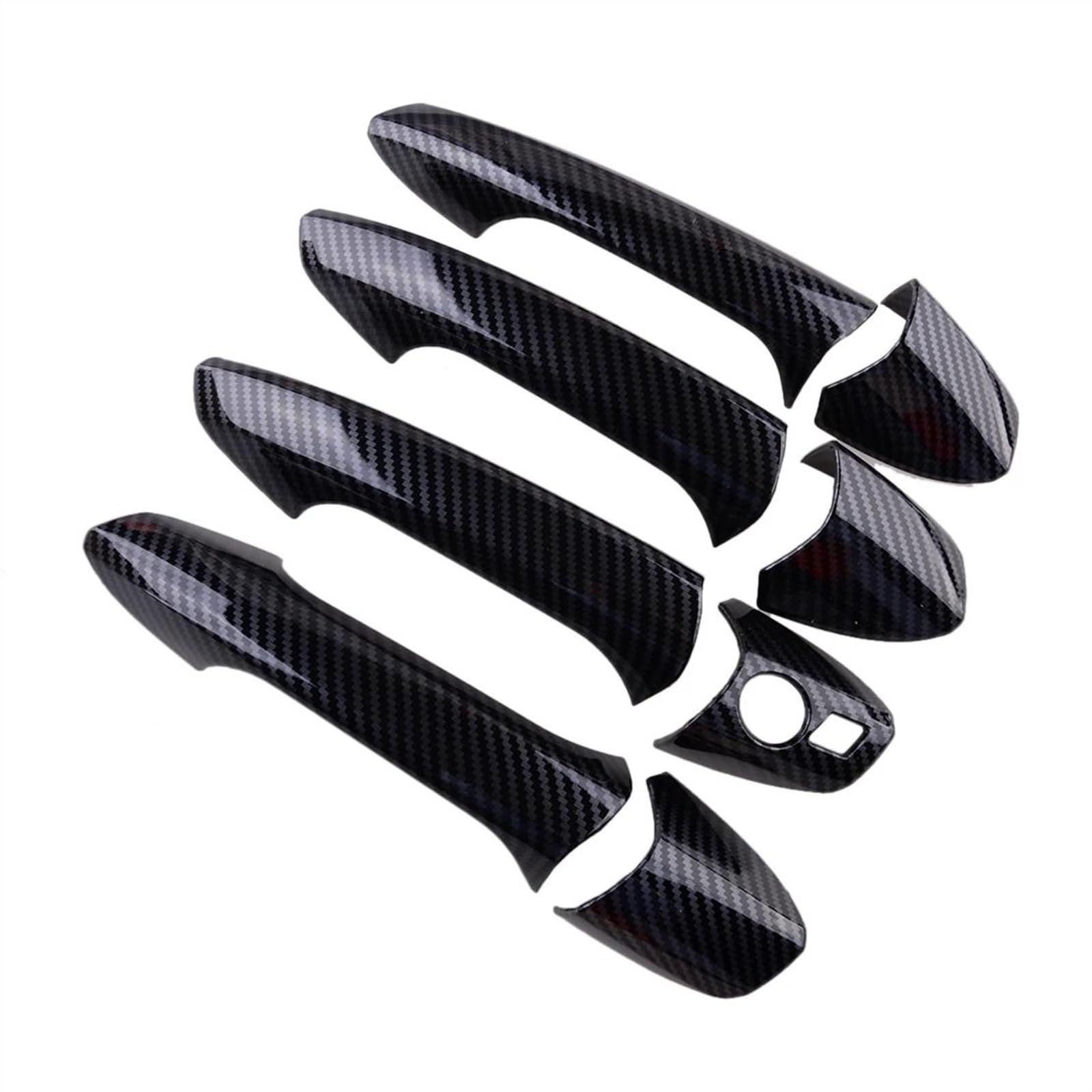 KJHOPY Car Door Handle Cover Exterior Trim Decoration Accessories for Benz W246 W204 W212 X204 W166 W117 LHD Exterior Door Handle