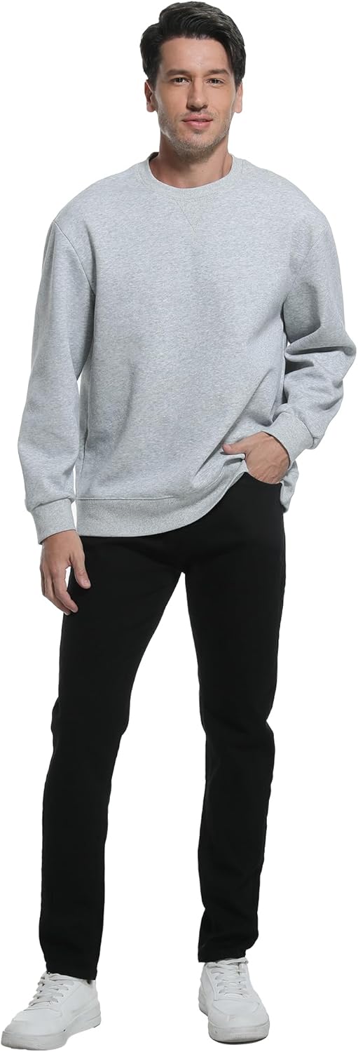 Boncun Men's Slim Fit Stretch Jeans - Comfort Tapered Denim Pants for Men, Classic Black Blue, Straight Leg Casual Wear - Image 3