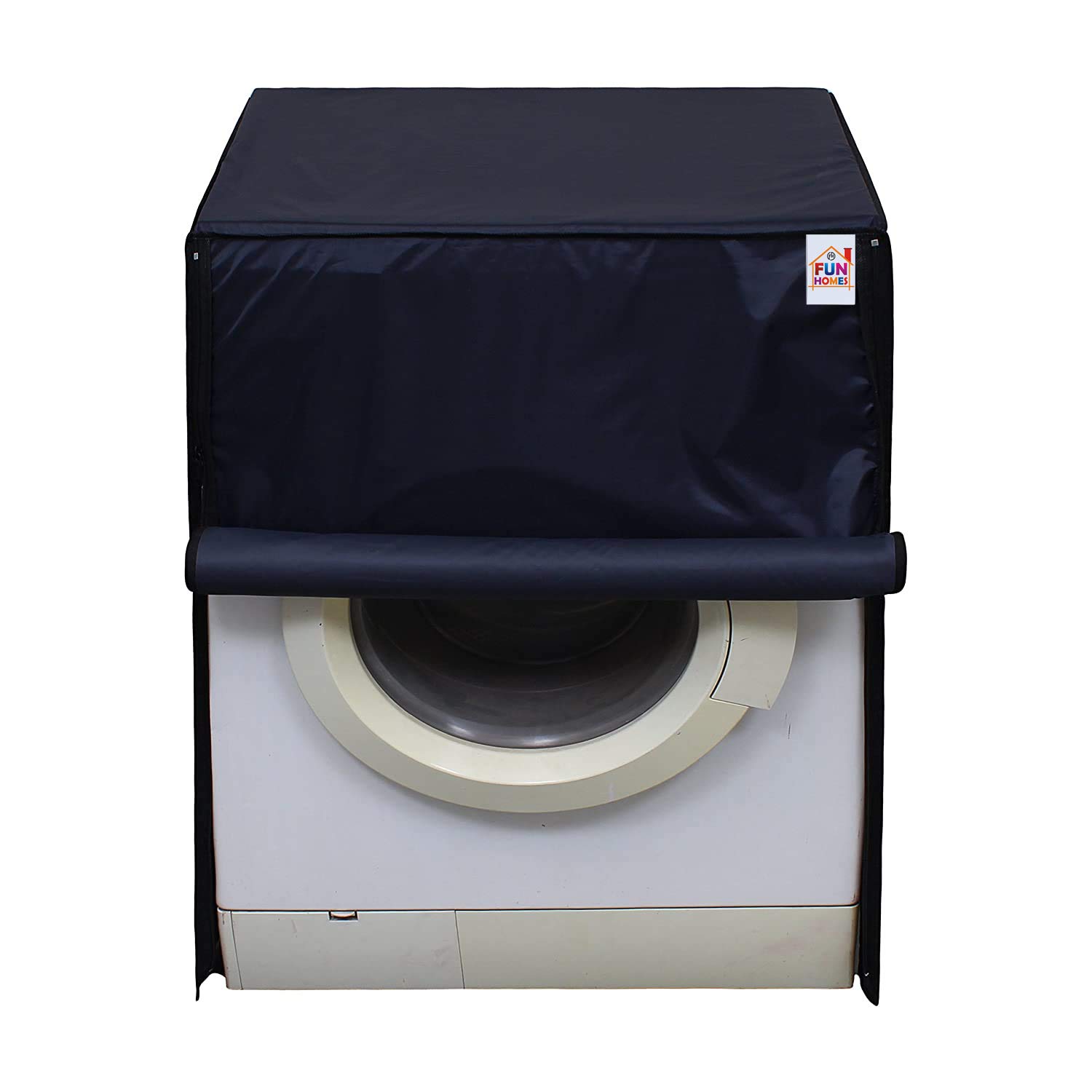 Fun Homes PVC Water Resistant Front Load Fully Automatic Washing Machine Cover, Royal Blue-FUNNHOM12239"Min 1 year manufacturer warranty"