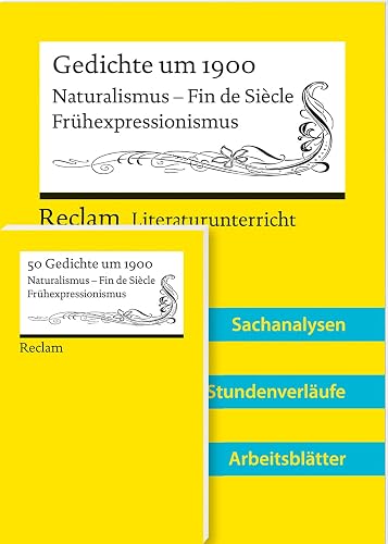 Lehrerpaket zum länderübergreifenden Abiturthema 2024–2026 »Gedichte um 1900« (Textausgabe + Lehrerband): Mit Downloadpaket (Unterrichtsmaterialien)