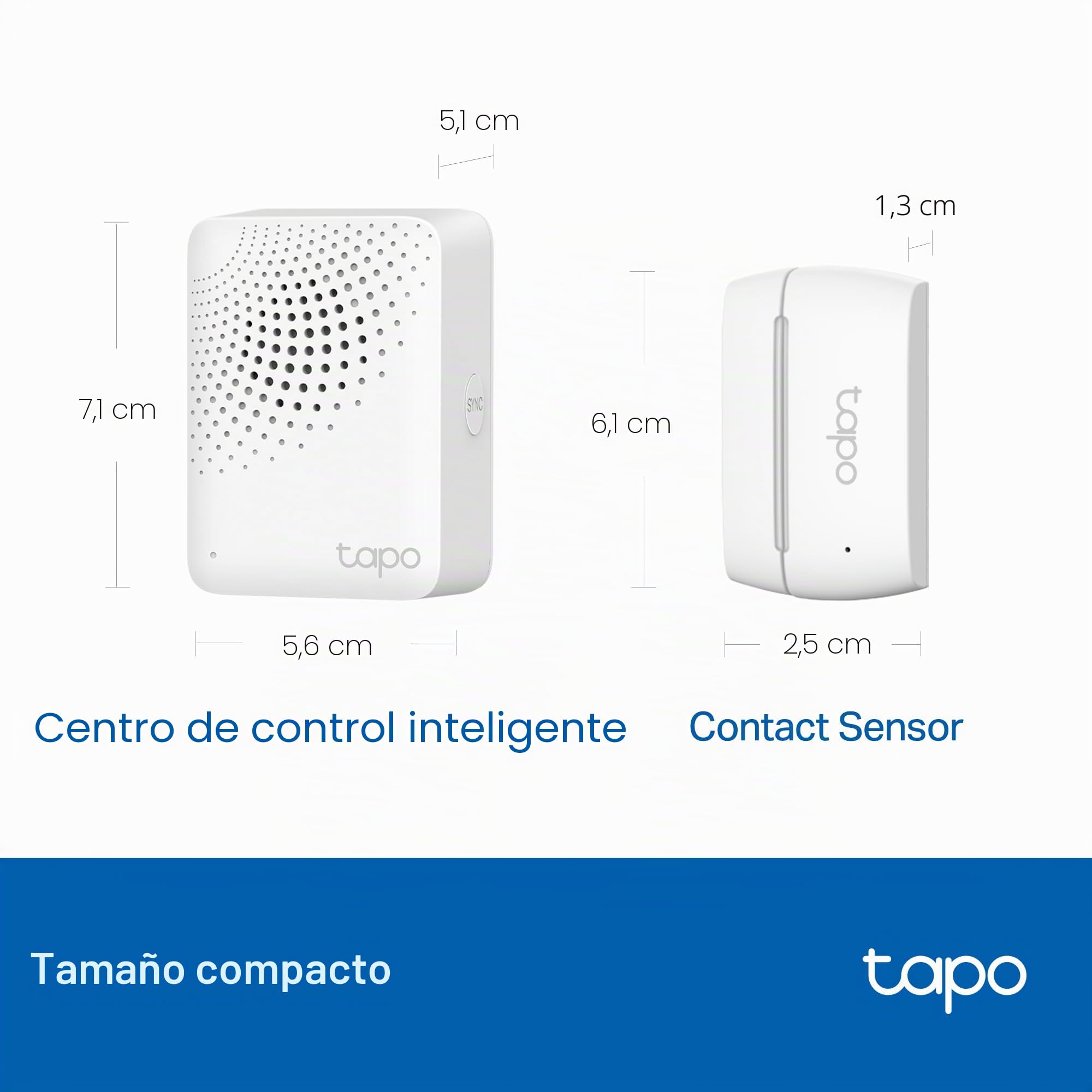 TP-Link Tapo Kit de inicio de sensor de puerta, compatible con Matter, sensor de contacto inteligente para ventana de puerta x 3, concentrador inteligente con timbre integrado, automatización